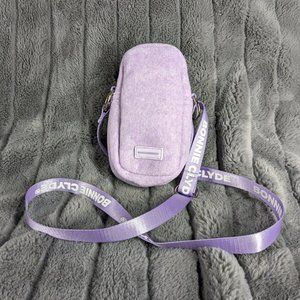 Bonnie Clyde Small Lilac Lavender Soft Felt Crossbody Bag Purse